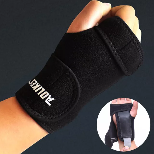 Wrist Brace Support Removable Hand Splint Wrap Support Carpal Tunnel Pain Relief