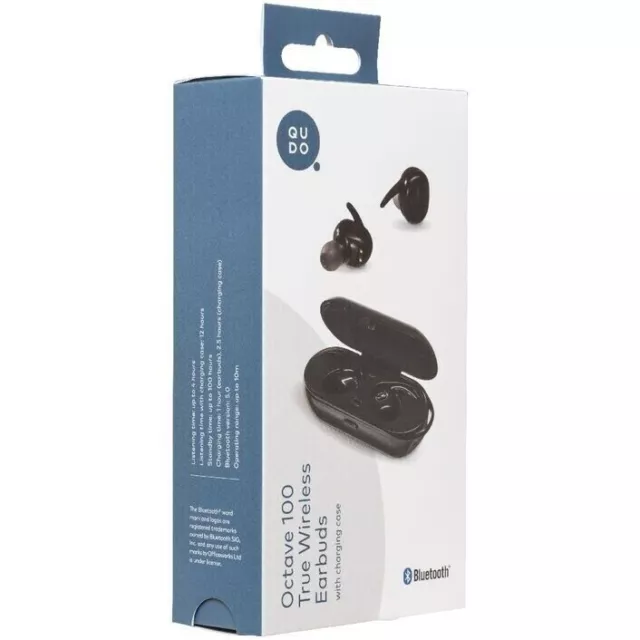 BRAND NEW QUDO Octave 100 True Wireless In Ear Earbuds Black 25.95 PicClick AU