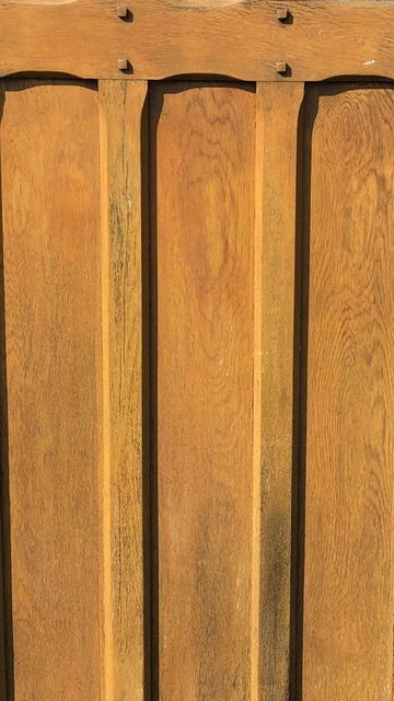 Solid Oak Arts & Crafts front door 2