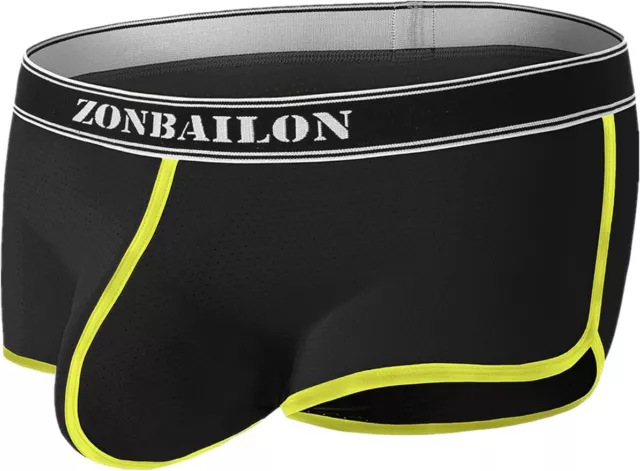 ZONBAILON Mens Athletic Underwear Breathable Moisture-Wicking Short Boxer Briefs