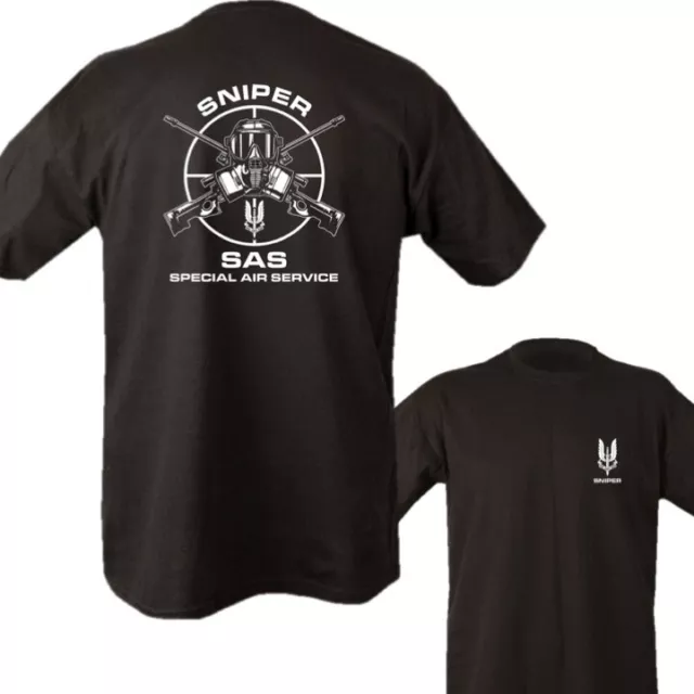 Army Sas Sniper T-Shirt Mens S-2Xl British Special Air Service Who Dares Wins