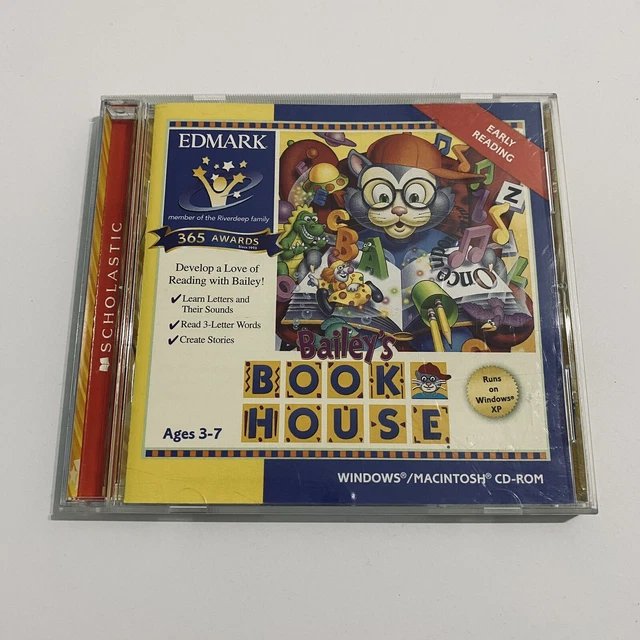 Edmark Pcbox BAILEY’S BOOK HOUSE (PC, 2005) Educational Computer Video Game Edmark ...