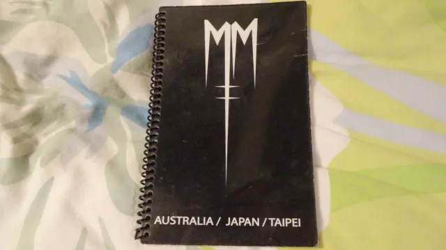 Marilyn Manson Hey Cruel World Tour 2012 Itinerary book Rare collector !!