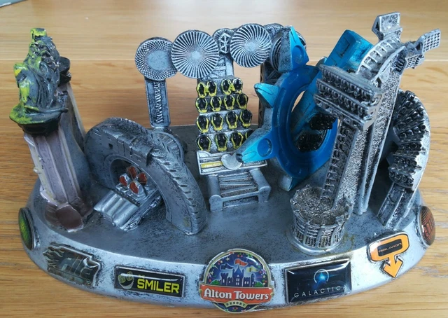 2016 Alton Towers Mega Resin Rare HTF VGC Galactica Oblivion Nemesis Thirteen