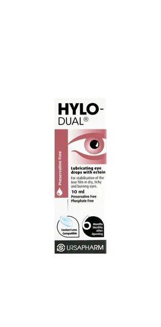 HYLO-Dual colliri lubrificanti 10 ml originali nuovissimi HYLO