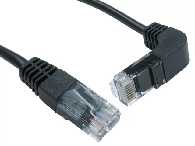 Network Cable Right Angled 90 degree Head Cat5e RJ45 Ethernet LAN Internet Lead