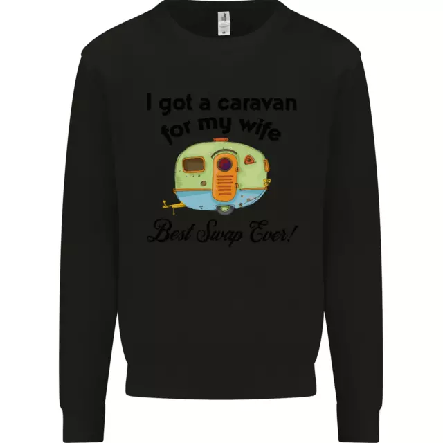 A Caravan for My Wife Caravanning Funny Mens Sweatshirt Jumper