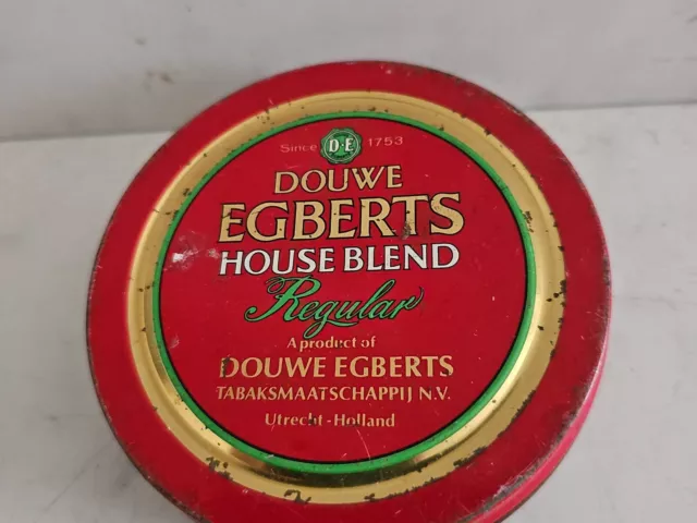 Douwe Egberts House Blend Reg. Smoking Mixture Tobacco Tin, Holland/Netherlands