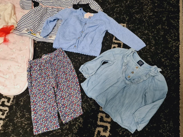 #A52💜 Huge Bundle Of Baby Girl Clothes 6-9months NEXT GEORGE M&S GAP H&M PRIMAR 15