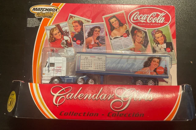Matchbox Collectibles Coca Cola Calendar Girls Semi Truck July - August New