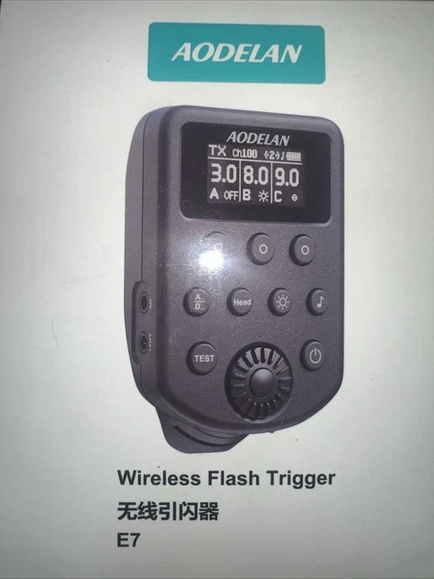 thumbnail image 2 of AODELAN E2 Wireless Flash Trigger For Profoto B1X, A1X, D1, B10 - Supports Leaf Shutter - Remote 2 of 5