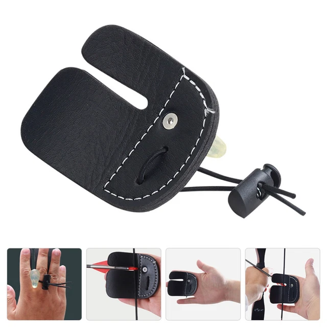 ARCHERY FINGER TAB Thumb Ring Guard Protector Lables Recurve Bow Fingers Label £7.99 PicClick UK