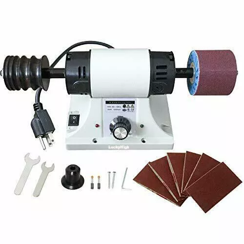 Lijadora de cuero LuckyHigh 0-8000 rpm 350W máquina pulidora de cuero 110V