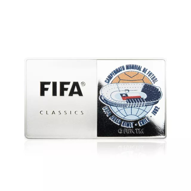 World Cup 1962 Chile FIFA Football Championship Silver Coin Bar Samoa $1 Dollar 2