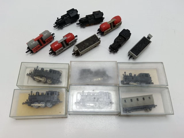 Train Majorette France 1/143e - Locomotive + Wagons - Gris - Occasion