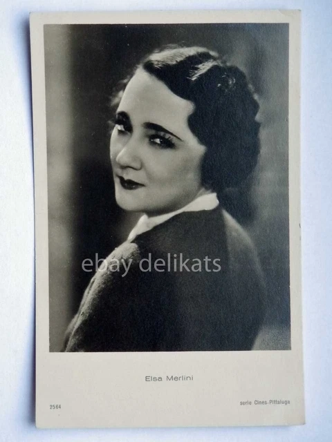 ELSA MERLINI ATTRICE cinema muto silent movie Trieste Cines Pittaluga