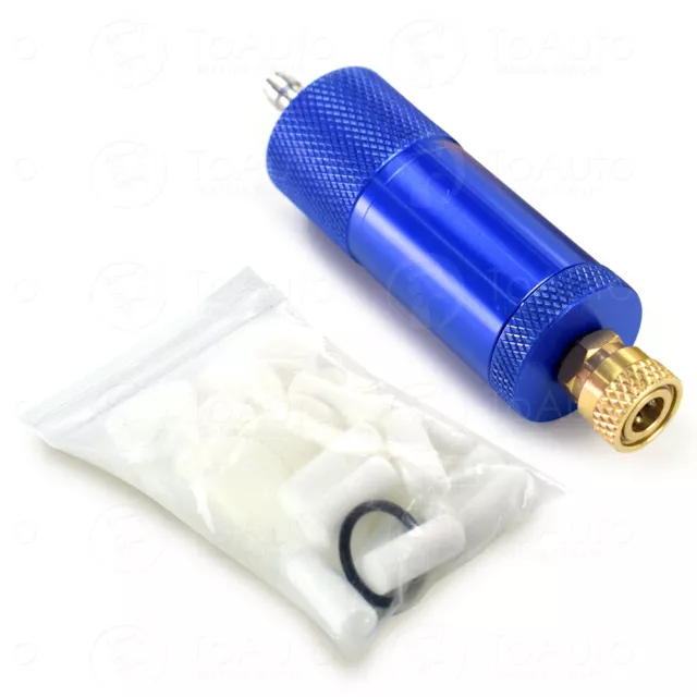 High Pressure PCP Hand Pump Air Filter Compress Oil-Water Separator 0-30Mpa Blue