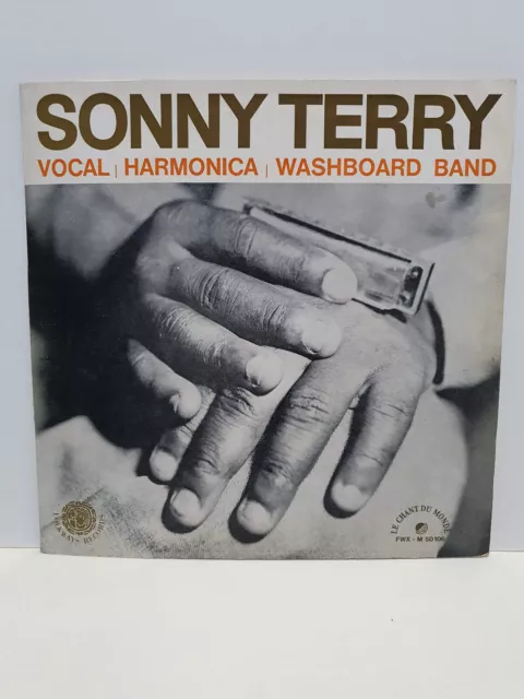 Rare Lp 33T Blues Sonny Terry Vocal / Harmonica / Washboard Band Folkways 60'S