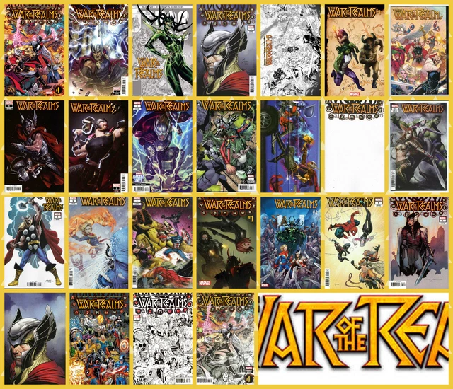 WAR OF THE REALMS 1 (1st PRINT) ASSORTED VARIANT CHOICE Avengers 2019 NM- NM