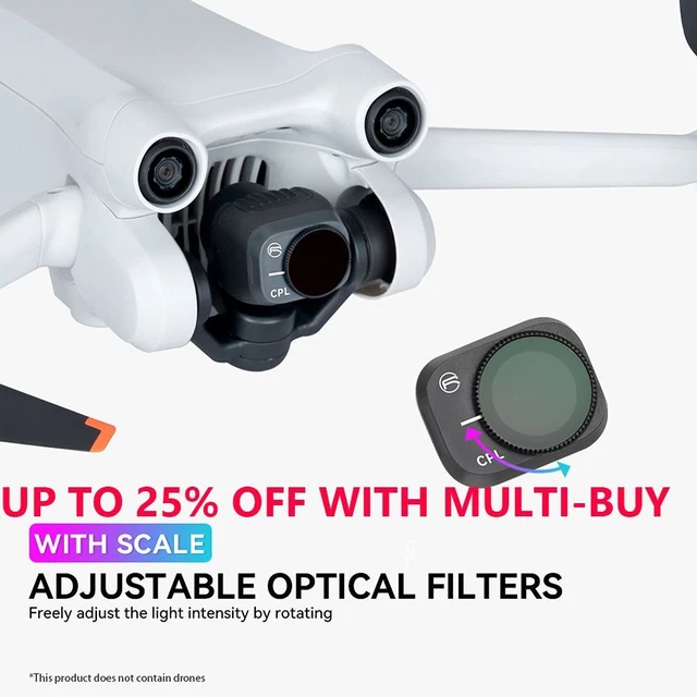 For DJI Mini 3 Pro Lens Filters Glass Filter Polarizer Lens Protective Film