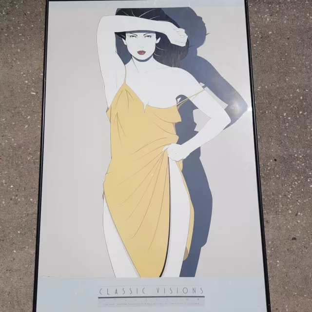 Patrick Nagel Classic Visions Collection Mirage New York 1980  framed poster art