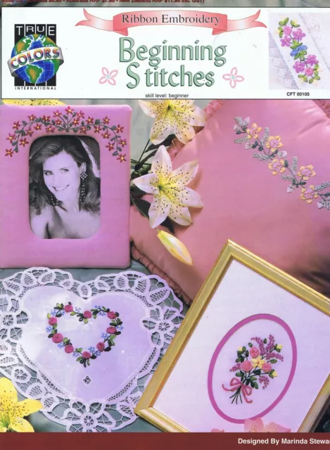 Beginning Stitches In Ribbon Embroidery Pattern Instructions Beginner