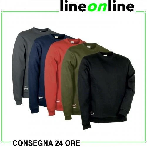 Felpa da lavoro Cofra Agadir a girocollo | Maglione invernale metalfree 280g/m²