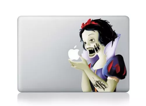 MacBook 13" Angry Zombie Snow White Apple decal sticker pre-2016 MB Pro/Air only