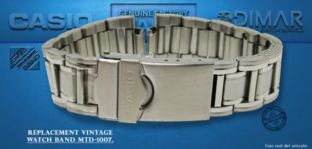 Ersatz Original Uhren Uhrarmband Casio Diver MTD-1007. NOS