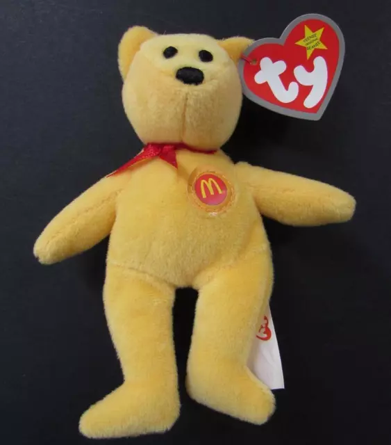 2004 Ty Beanie Babies Golden Arches The Bear 25th Anniv McDonald's Happy Meal