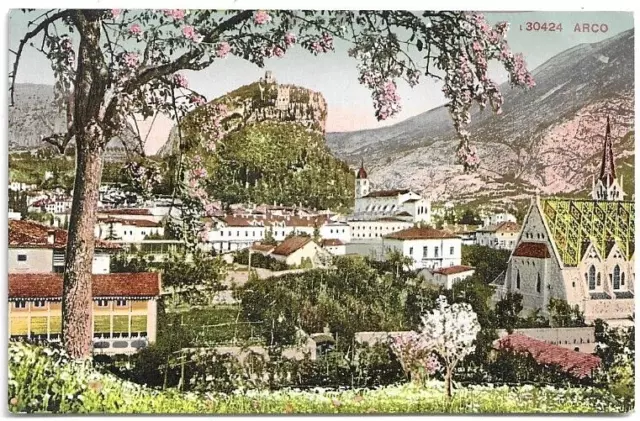 CARTOLINA DI TRENTO ,ARCO - Ed. PHOTOGLOB ZURICH PZ - 1910 Ca.