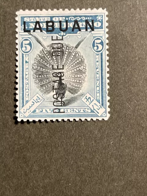 North BOrneo Overprinted Labuan Postage Due, 1901 Stamp, MNH, No Gum