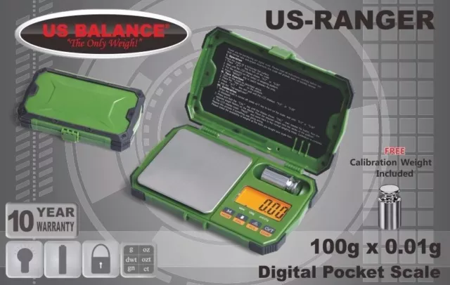 US-Ranger Rugged Digital Pocket Scale - 100g x 0.01g, 6 Modes, Jewelry Gram Oz 2
