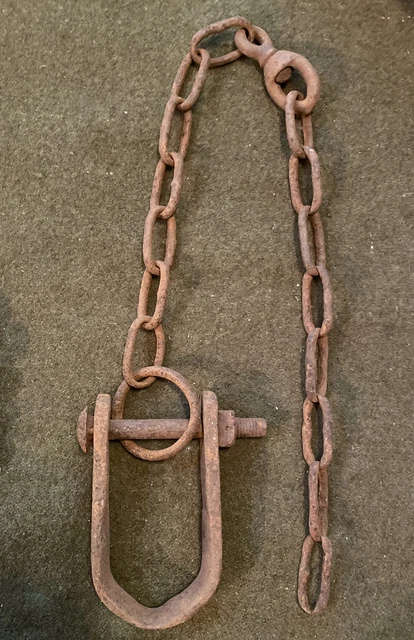 Vintage Antique Swivel Chain Plant Hanger Farmhouse Steampunk Hearth Hand Forged