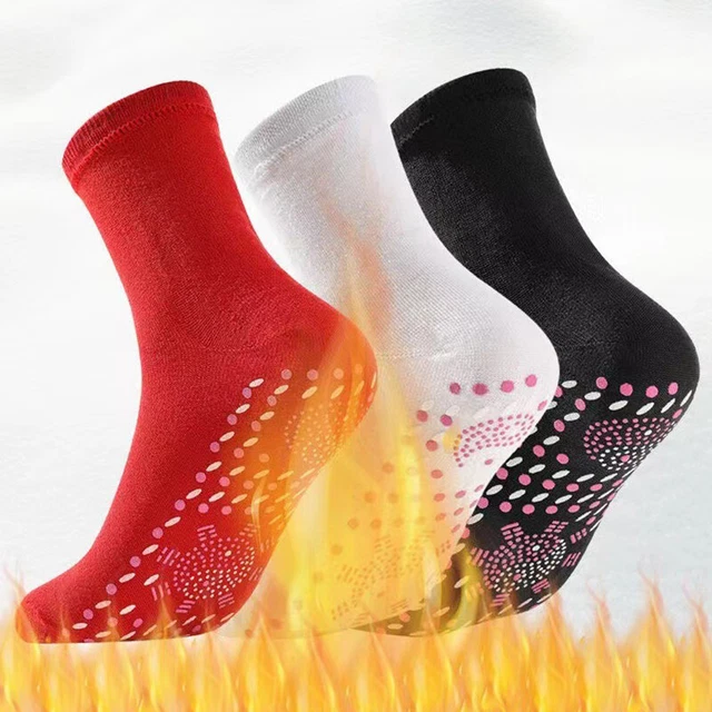 Magnetic Socks Self Heating Therapy Warm Tourmaline Pain Relief Unisex 1 Pair ⌒