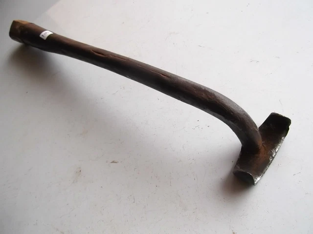 ANCIEN OUTIL A bois de sabotier / LE PAROIR / grande lame avec manche