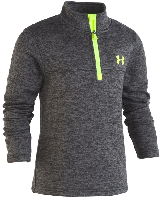 Under Armour Little Kids Zip Lockdown Shirt,Black,4