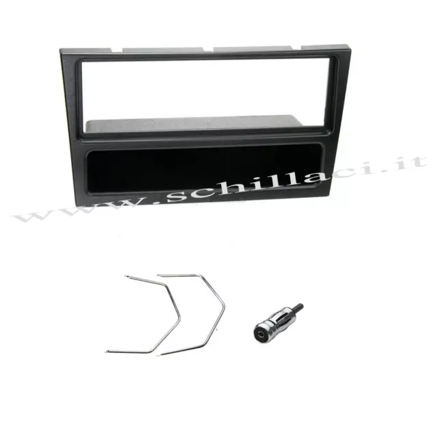 Kit mascherina nera adattatore antenna  autoradio 1 DIN Opel Agila / Cors
