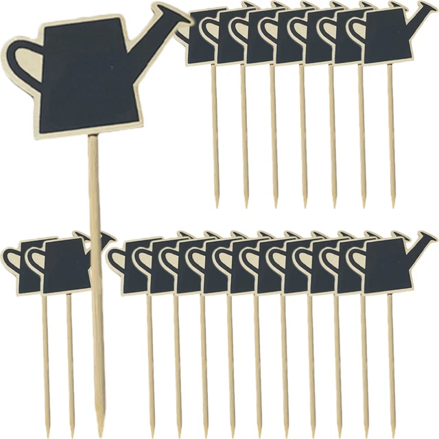 Set 40 Mini Lavagne Da Tavolo In Legno Con Cavalletto – 10x7,5 Cm, Cancellabili, Per Segnaposto E Cartelli Buffet – 4 Design – Per Matrimoni, Ristoranti, Eventi E Fai-da-te