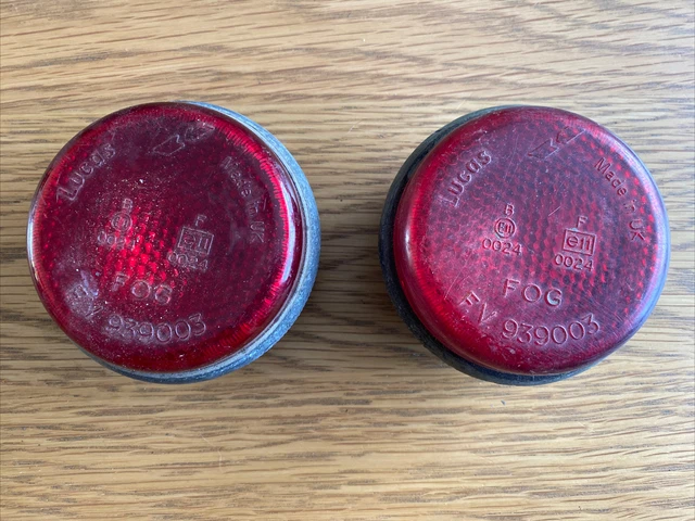 Military Land Rover  Sankey Trailer Etc Rear Fog Lenses