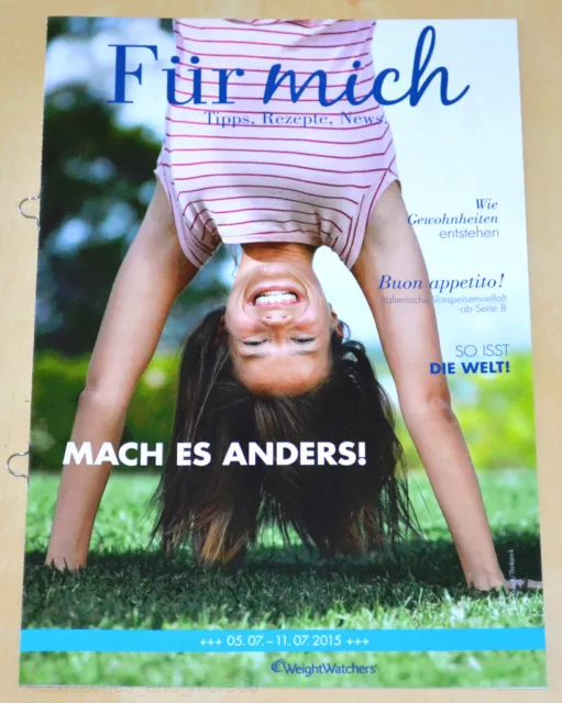 Weight Watchers Meine Woche 5.7 - 11.7 Für Mich ProPoints 2015 Wochenbroschüre