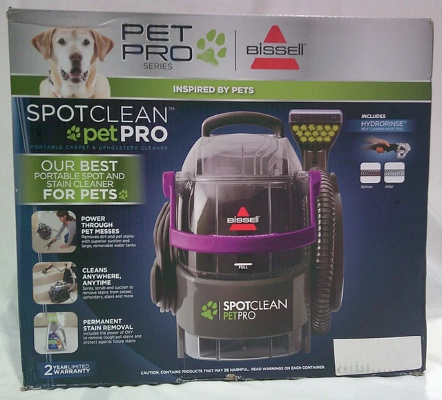 BISSELL SPOTCLEAN PET Pro Portable Carpet Cleaner, 2458, Grapevine