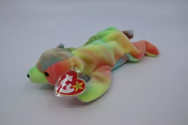 Ty Beanie Babies Sammy Rainbow Bear 1998 *RARE, ERRORS* (Excellent Retired Baby) 2