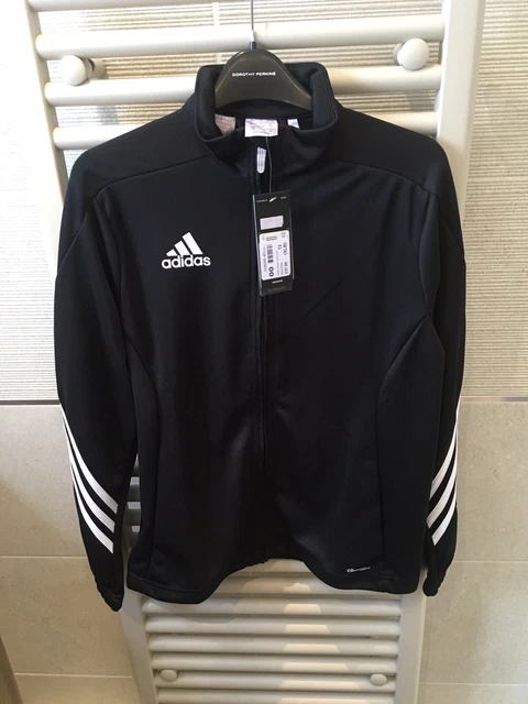 NUOVISSIMA tuta a righe Adidas ragazzi adolescenti bianco e nero età 13-14 anni