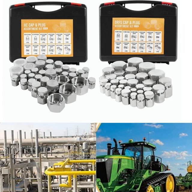 JIC AND ORFS Hydraulic Cap and Plug Hose Tube Pipe Cap and Plug Fitting
