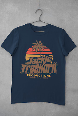 Retro Movie T Shirt Jackie Treehorn Productions Lebowski Big The Cult Classic