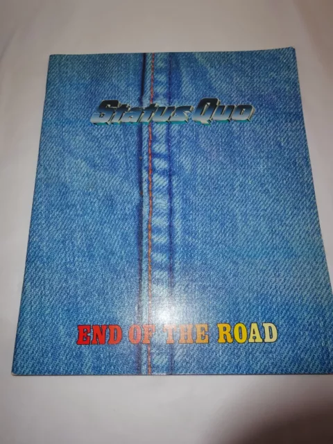 Status Quo End Of The Road 84 Official Tour Concert Programme 1984 - Rock Band