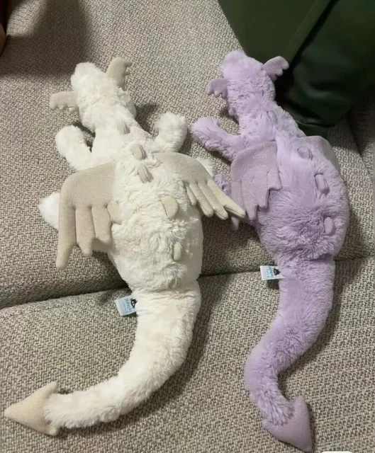 Jellycat Snow Dragon Large Plush Toy - 50cm, Super Soft White Dragon With Tags & Dust Bag