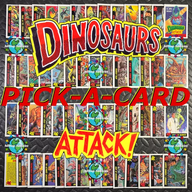 Dinosaurs Attack! Pick-A-Card 1-55 Or Sticker 1-11 Or Wrapper Topps 1988 L@@K!