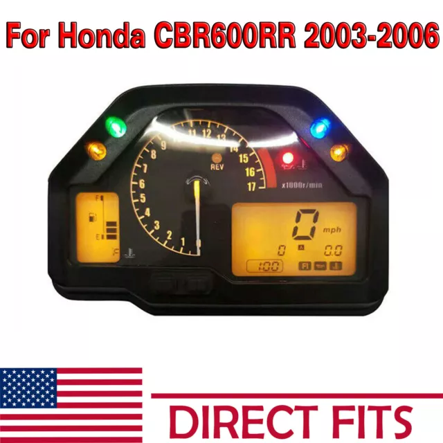 Speedometer Gauges Cluster Tach Odometer F5 For Honda CBR600RR 2003-2006 2004 06